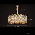 "2025 DecorBites™ Crystal Gold Chandelier Pendant Lamp for Luxury Home Decor"